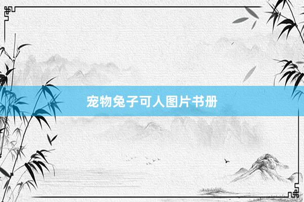 宠物兔子可人图片书册